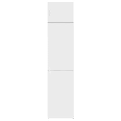 vidaXL Slim Storage Cabinet White 50x42.5x225 cm Engineered Wood 4