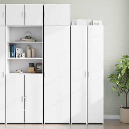 vidaXL Slim Storage Cabinet White 50x42.5x225 cm Engineered Wood 1