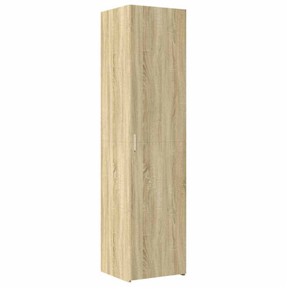 vidaXL Slim Storage Cabinet Sonoma Oak 50x42,5x225 cm Engineered Wood 5