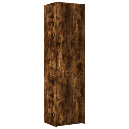 vidaXL Slim Storage Cabinet Smoked Oak 50x42.5x225 cm Engineered Wood 6
