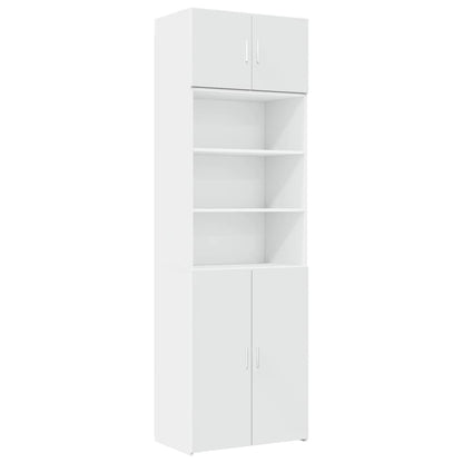 vidaXL Storage Cabinet White 70x42.5x225 cm Engineered Wood 2