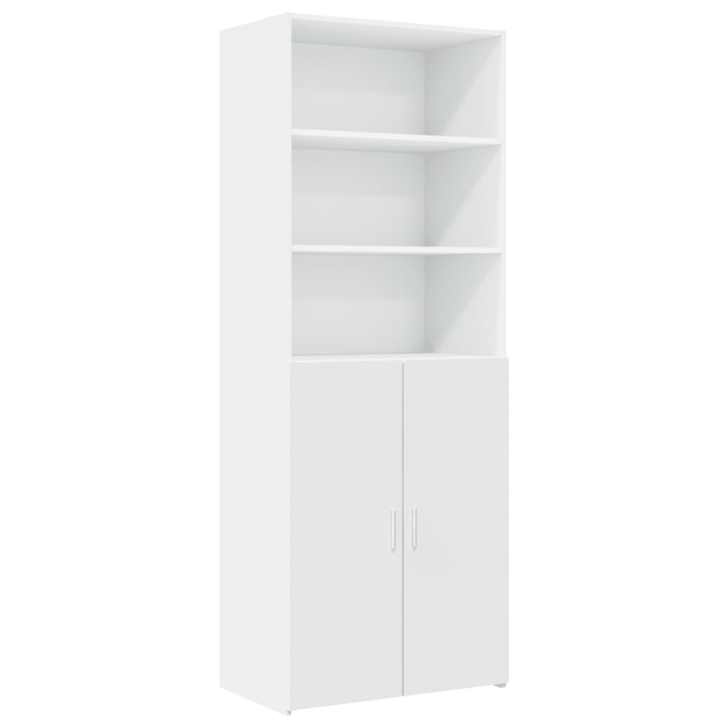 vidaXL Storage Cabinet White 70x42.5x225 cm Engineered Wood 6