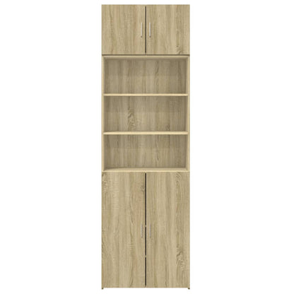 vidaXL Storage Cabinet Sonoma Oak 70x42.5x225 cm Engineered Wood 4