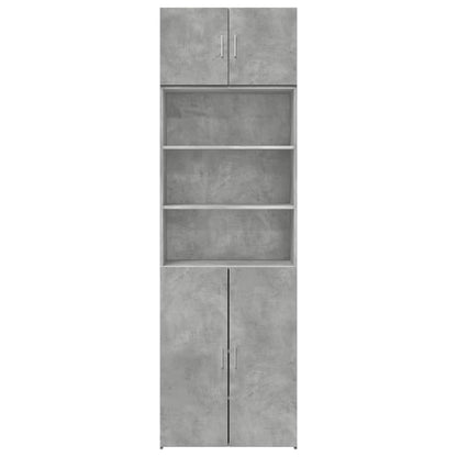 vidaXL Storage Cabinet Concrete Grey 70x42.5x225 cm Engineered Wood 4