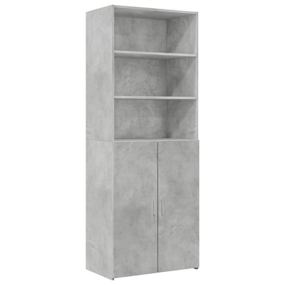 vidaXL Storage Cabinet Concrete Grey 70x42.5x225 cm Engineered Wood 6