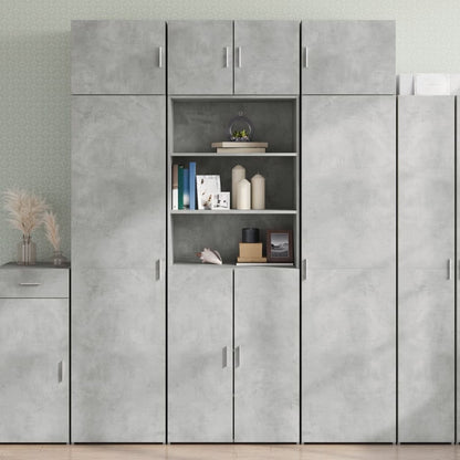 vidaXL Storage Cabinet Concrete Grey 70x42.5x225 cm Engineered Wood 1
