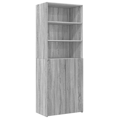 vidaXL Storage Cabinet Grey Sonoma 70x42,5x225 cm Engineered Wood 5