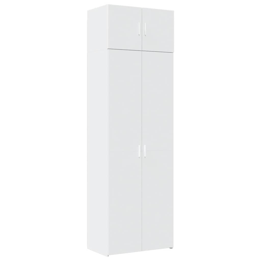 vidaXL Storage Cabinet White 70x42.5x225 cm Engineered Wood 2