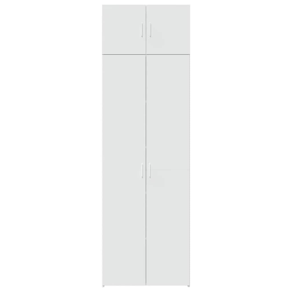 vidaXL Storage Cabinet White 70x42.5x225 cm Engineered Wood 4