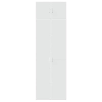 vidaXL Storage Cabinet White 70x42.5x225 cm Engineered Wood 4