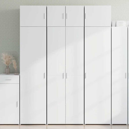 vidaXL Storage Cabinet White 70x42.5x225 cm Engineered Wood 1