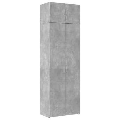vidaXL Storage Cabinet Concrete Grey 70x42.5x225 cm Engineered Wood 2