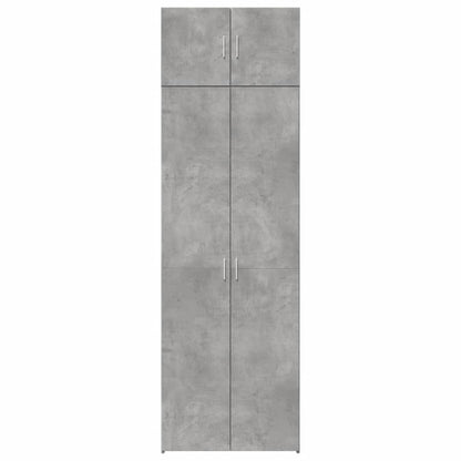 vidaXL Storage Cabinet Concrete Grey 70x42.5x225 cm Engineered Wood 4