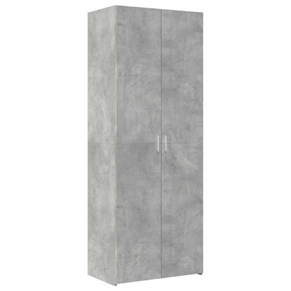vidaXL Storage Cabinet Concrete Grey 70x42.5x225 cm Engineered Wood 6