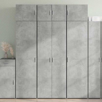 vidaXL Storage Cabinet Concrete Grey 70x42.5x225 cm Engineered Wood 1