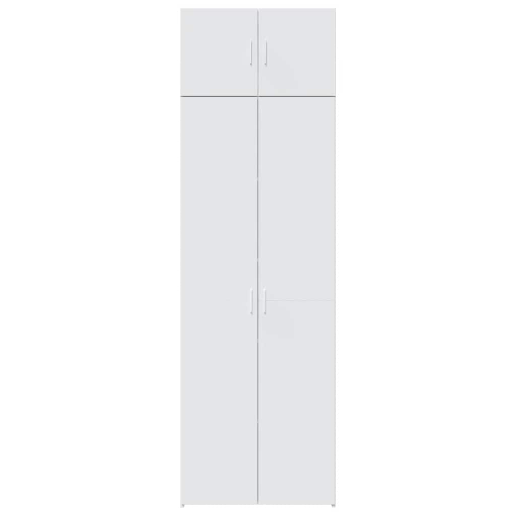 vidaXL Storage Cabinet White 70x42,5x225 cm Engineered Wood 4