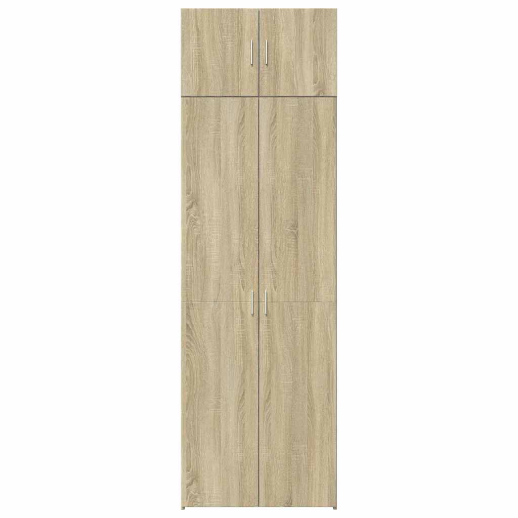 vidaXL Storage Cabinet Sonoma Oak 70x42,5x225 cm Engineered Wood 5