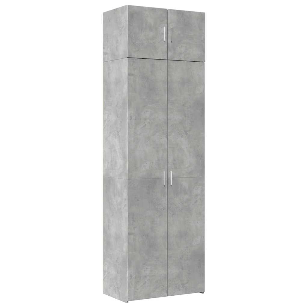 vidaXL Storage Cabinet Concrete Grey 70x42,5x225 cm Engineered Wood 2