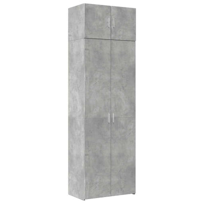 vidaXL Storage Cabinet Concrete Grey 70x42,5x225 cm Engineered Wood 2