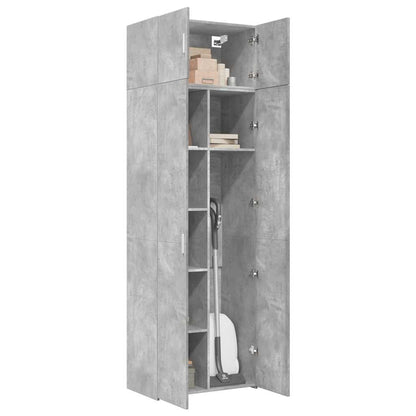 vidaXL Storage Cabinet Concrete Grey 70x42,5x225 cm Engineered Wood 3