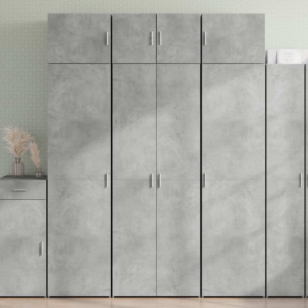 vidaXL Storage Cabinet Concrete Grey 70x42,5x225 cm Engineered Wood 1