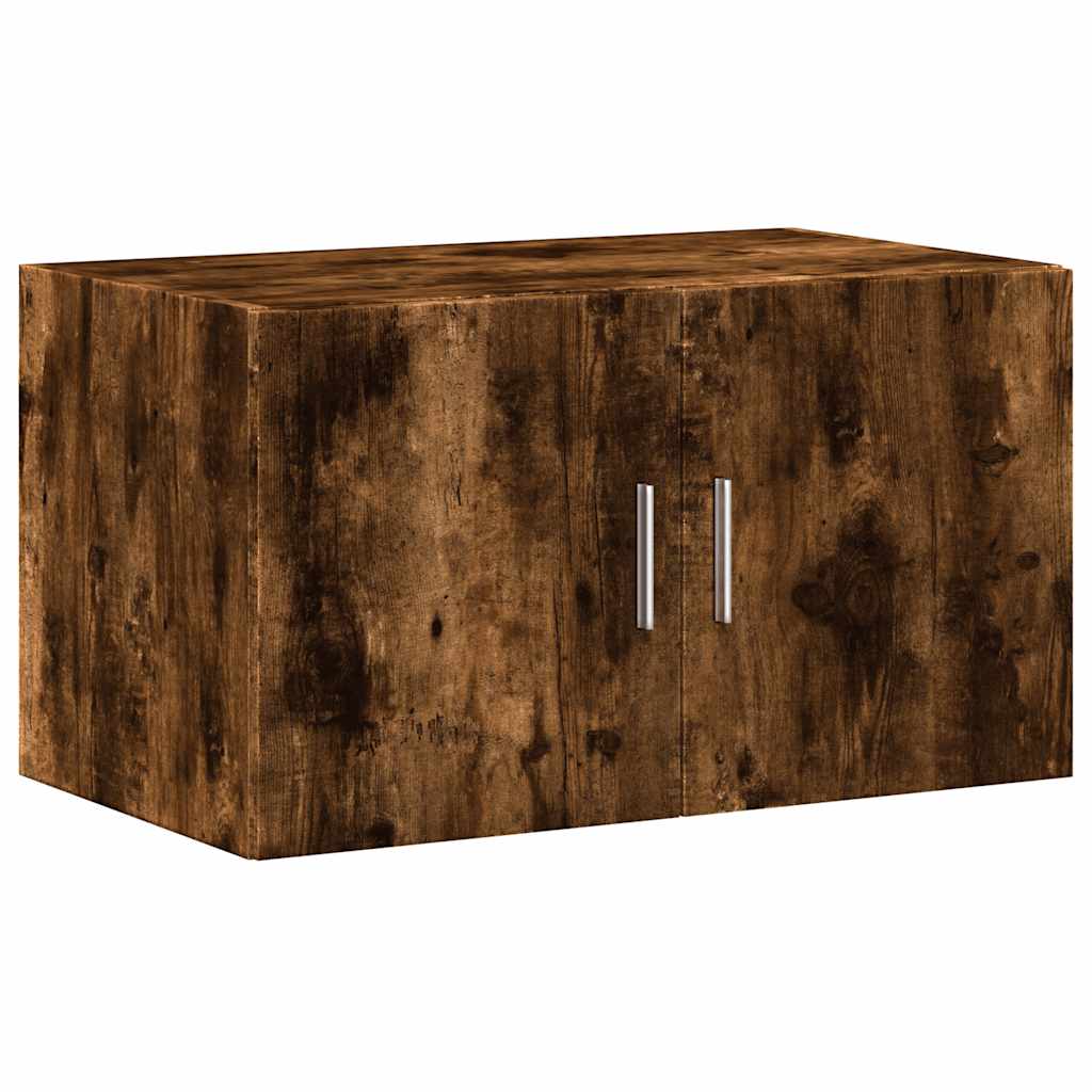 vidaXL Storage Cabinet Smoked Oak 70x42.5x225 cm Engineered Wood 5