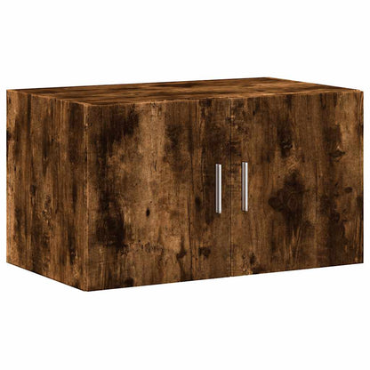 vidaXL Storage Cabinet Smoked Oak 70x42.5x225 cm Engineered Wood 5