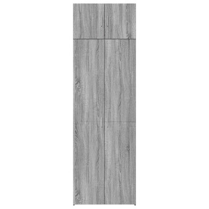 vidaXL Storage Cabinet Grey Sonoma 70x42.5x225 cm Engineered Wood 4