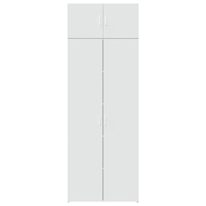 vidaXL Storage Cabinet White 80x42,5x225 cm Engineered Wood 4