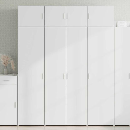 vidaXL Storage Cabinet White 80x42,5x225 cm Engineered Wood 1
