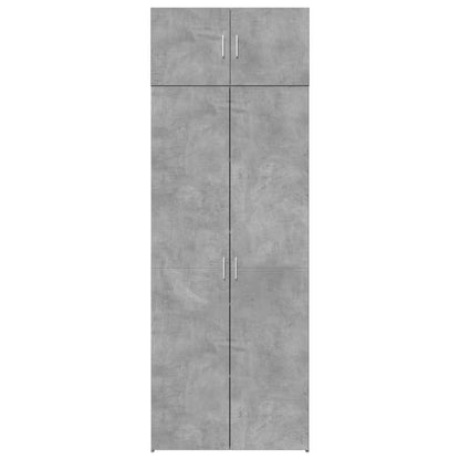vidaXL Storage Cabinet Concrete Grey 80x42,5x225 cm Engineered Wood 4
