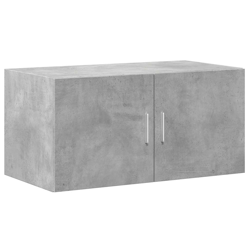 vidaXL Storage Cabinet Concrete Grey 80x42,5x225 cm Engineered Wood 5