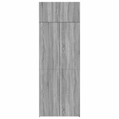 vidaXL Storage Cabinet Grey Sonoma 80x42,5x225 cm Engineered Wood 3