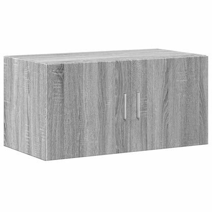 vidaXL Storage Cabinet Grey Sonoma 80x42,5x225 cm Engineered Wood 4