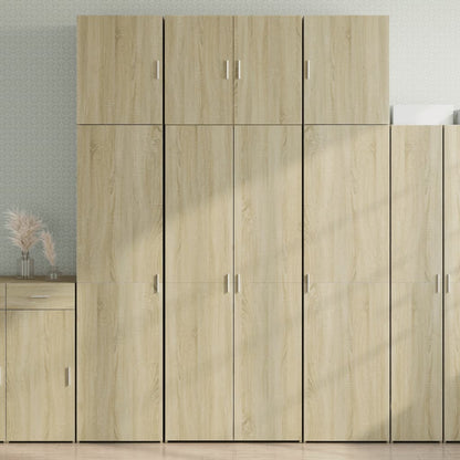 Highboard 80x42,5x249 cm Engineered Wood Height 249 cm Sonoma oak