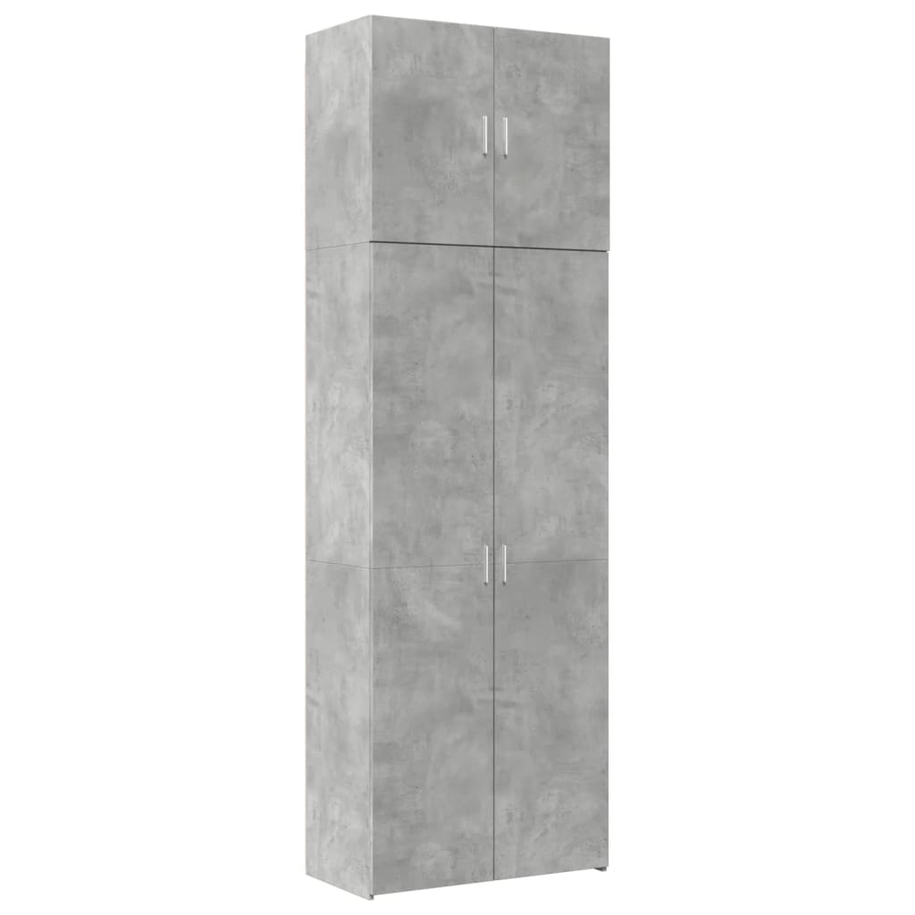 Highboard 80x42,5x249 cm Engineered Wood Height 249 cm Concrete grey