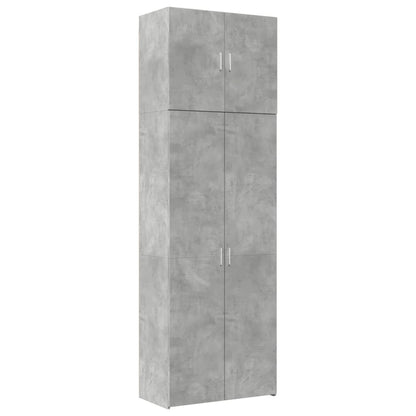 Highboard 80x42,5x249 cm Engineered Wood Height 249 cm Concrete grey