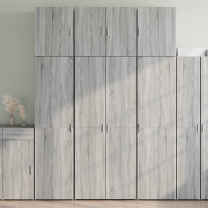 vidaXL Highboard Grey Sonoma 80x42,5x249 cm Engineered Wood 1