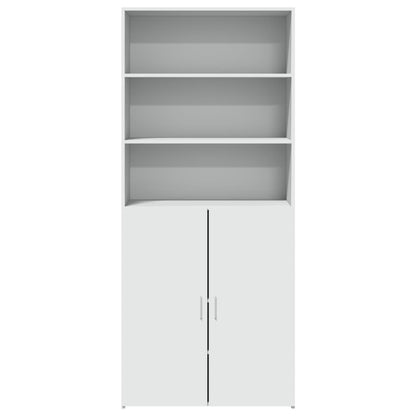 vidaXL Highboard White 80x42,5x185 cm Engineered Wood 3