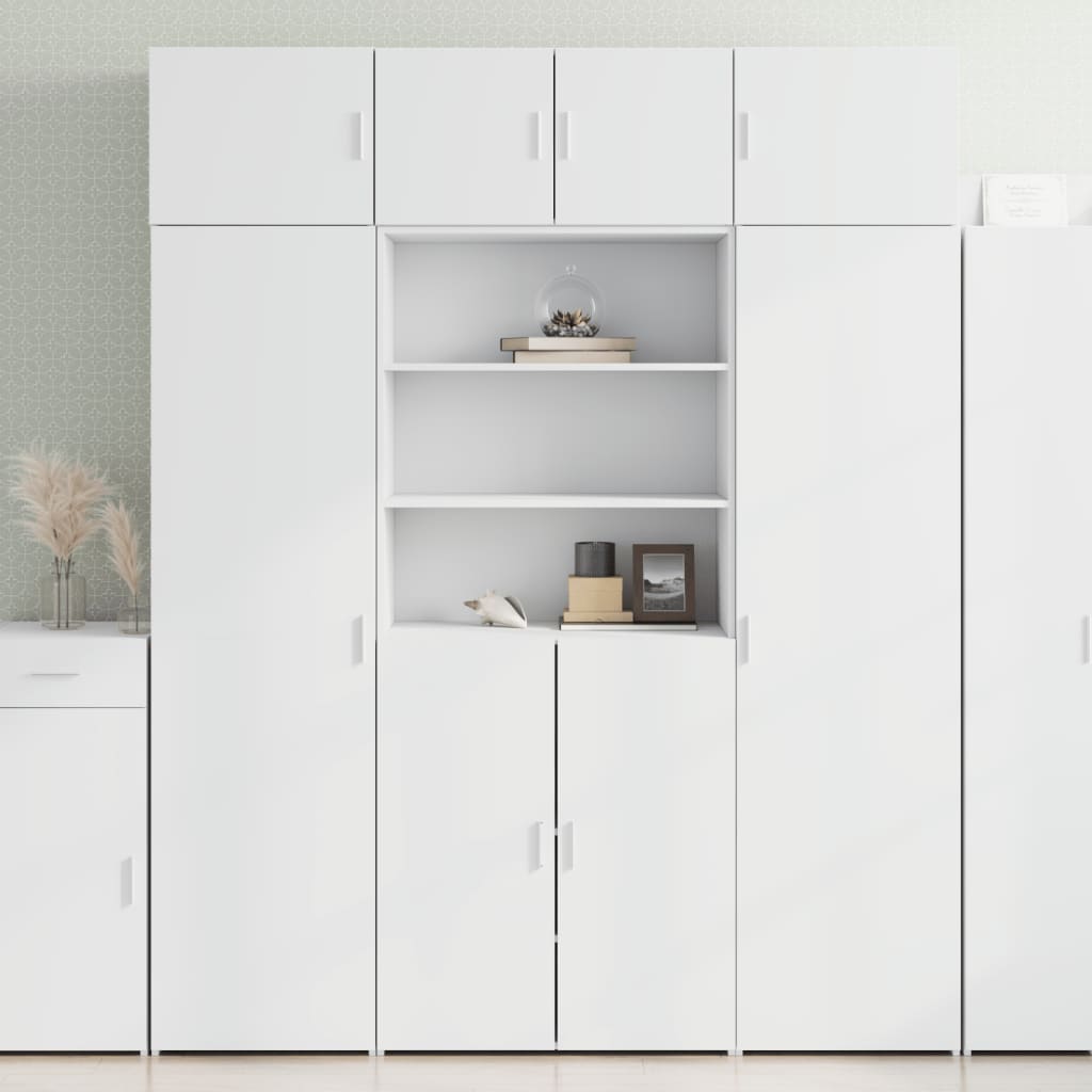 vidaXL Highboard White 80x42,5x185 cm Engineered Wood 1
