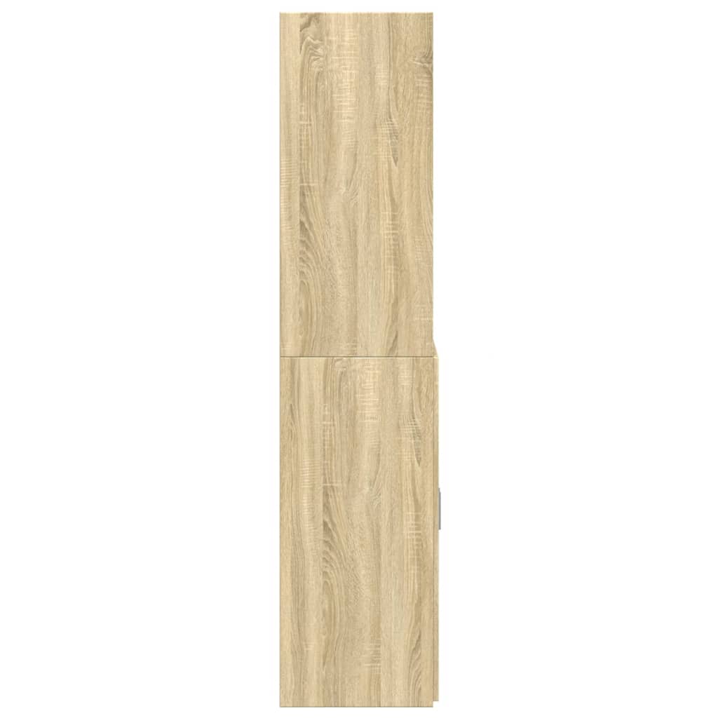 vidaXL Highboard Sonoma Oak 80x42,5x185 cm Engineered Wood 5