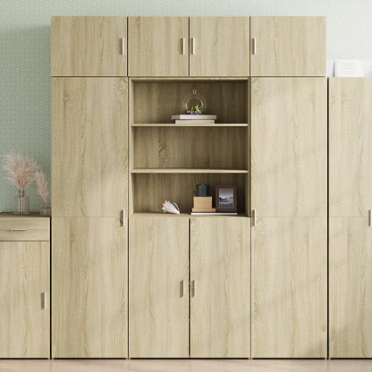 vidaXL Highboard Sonoma Oak 80x42,5x185 cm Engineered Wood 1