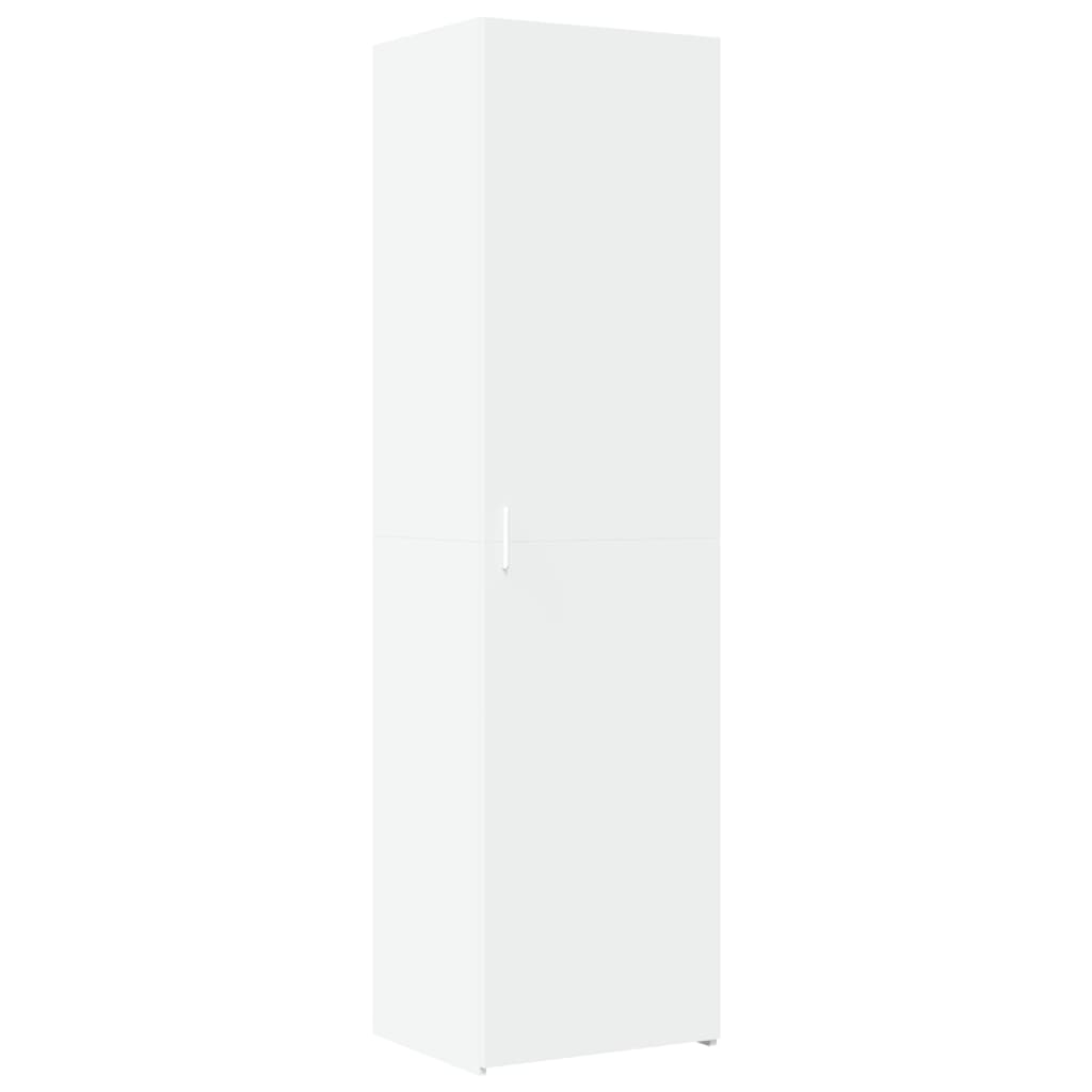 Highboard 50x42.5x185 cm Engineered Wood with 6 Shelves White