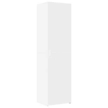 Highboard 50x42.5x185 cm Engineered Wood with 6 Shelves White