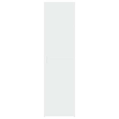 Highboard 50x42.5x185 cm Engineered Wood with 6 Shelves White