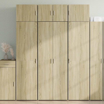 vidaXL Highboard 70x42.5x185 cm Engineered Wood with 4 Shelves