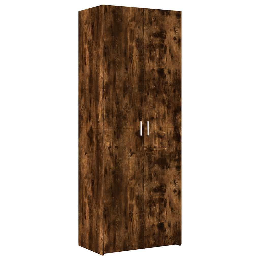 vidaXL Highboard Smoked Oak 70x42,5x185 cm Engineered Wood 2