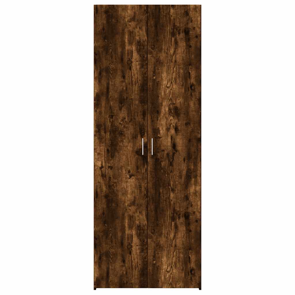 vidaXL Highboard Smoked Oak 70x42,5x185 cm Engineered Wood 3