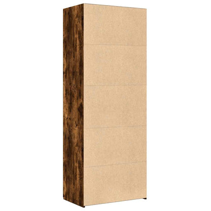 vidaXL Highboard Smoked Oak 70x42,5x185 cm Engineered Wood 4