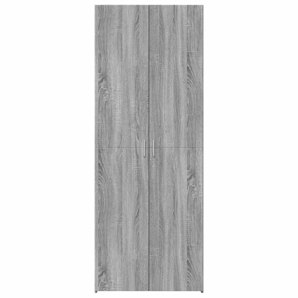 vidaXL Highboard Grey Sonoma 70x42,5x185 cm Engineered Wood 4